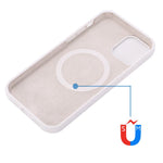 For iPhone 14 Pro 6.1 inch Liquid Silicone Back Cover Compatible with MagSafe Wireless Charging Anti-scratch Phone Case