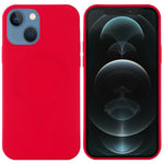 For iPhone 14 6.1 inch Compatible with MagSafe Wireless Charging Phone Case Soft Anti-scratch Silicone Cover