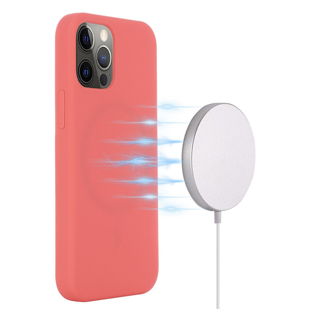 For iPhone 14 Pro Max 6.7 inch Compatible with MagSafe Wireless Charging Phone Case Ultra Slim Anti-fall Mobile Phone Silicone Cover