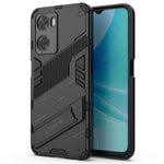 For Oppo A57 4G / A57s 4G Combo PC+TPU Back Case Hands-Free Kickstand Shock-Absorption Cover