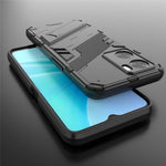 For Oppo A57 4G / A57s 4G Combo PC+TPU Back Case Hands-Free Kickstand Shock-Absorption Cover