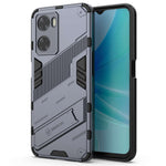 For Oppo A57 4G / A57s 4G Combo PC+TPU Back Case Hands-Free Kickstand Shock-Absorption Cover