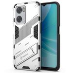 For Oppo A57 4G / A57s 4G Combo PC+TPU Back Case Hands-Free Kickstand Shock-Absorption Cover