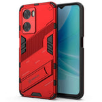 For Oppo A57 4G / A57s 4G Combo PC+TPU Back Case Hands-Free Kickstand Shock-Absorption Cover