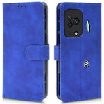 For Xiaomi Black Shark 5 Pro Skin-Touch Feeling Phone Case PU Leather Magnetic Clasp Stand Wallet Cover