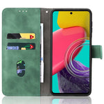 For Samsung Galaxy M53 5G Drop Proof Folio Flip Stand Wallet PU Leather Case Skin-Touch Feeling Protective Cover