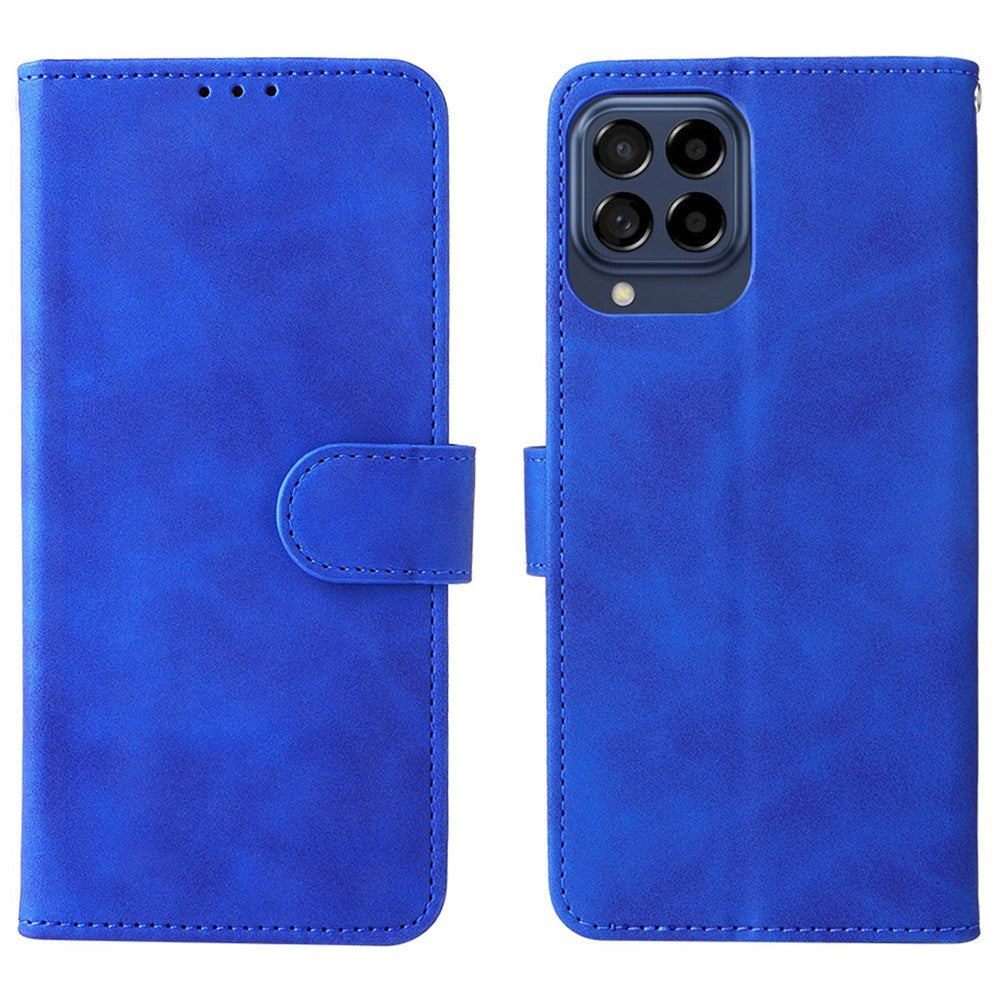 For Samsung Galaxy M53 5G Drop Proof Folio Flip Stand Wallet PU Leather Case Skin-Touch Feeling Protective Cover