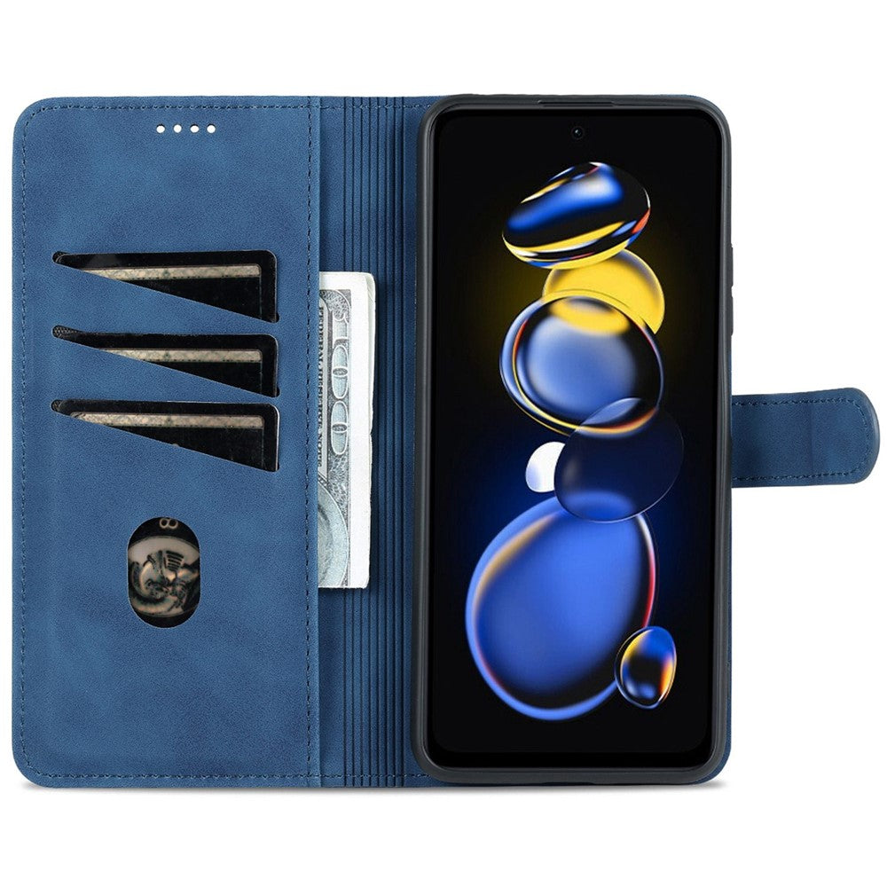 AZNS For Xiaomi Redmi Note 11T Pro 5G / Note 11T Pro+ 5G / Poco X4 GT 5G / Redmi K50i 5G PU Leather Wallet Case Foldable Stand Folio Flip Protective Phone Cover