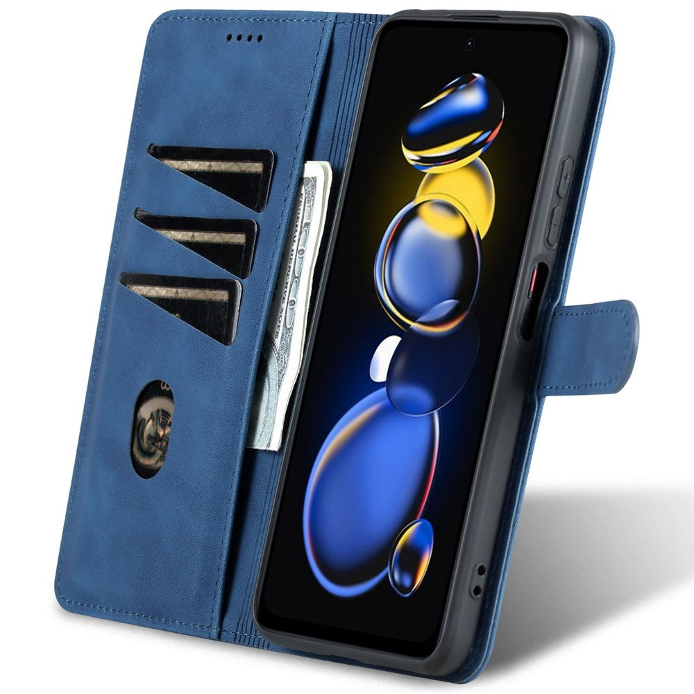 AZNS For Xiaomi Redmi Note 11T Pro 5G / Note 11T Pro+ 5G / Poco X4 GT 5G / Redmi K50i 5G PU Leather Wallet Case Foldable Stand Folio Flip Protective Phone Cover