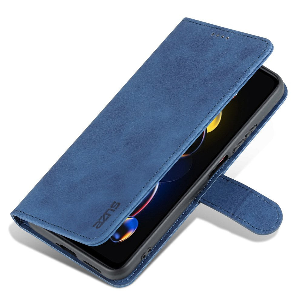 AZNS For Xiaomi Redmi Note 11T Pro 5G / Note 11T Pro+ 5G / Poco X4 GT 5G / Redmi K50i 5G PU Leather Wallet Case Foldable Stand Folio Flip Protective Phone Cover