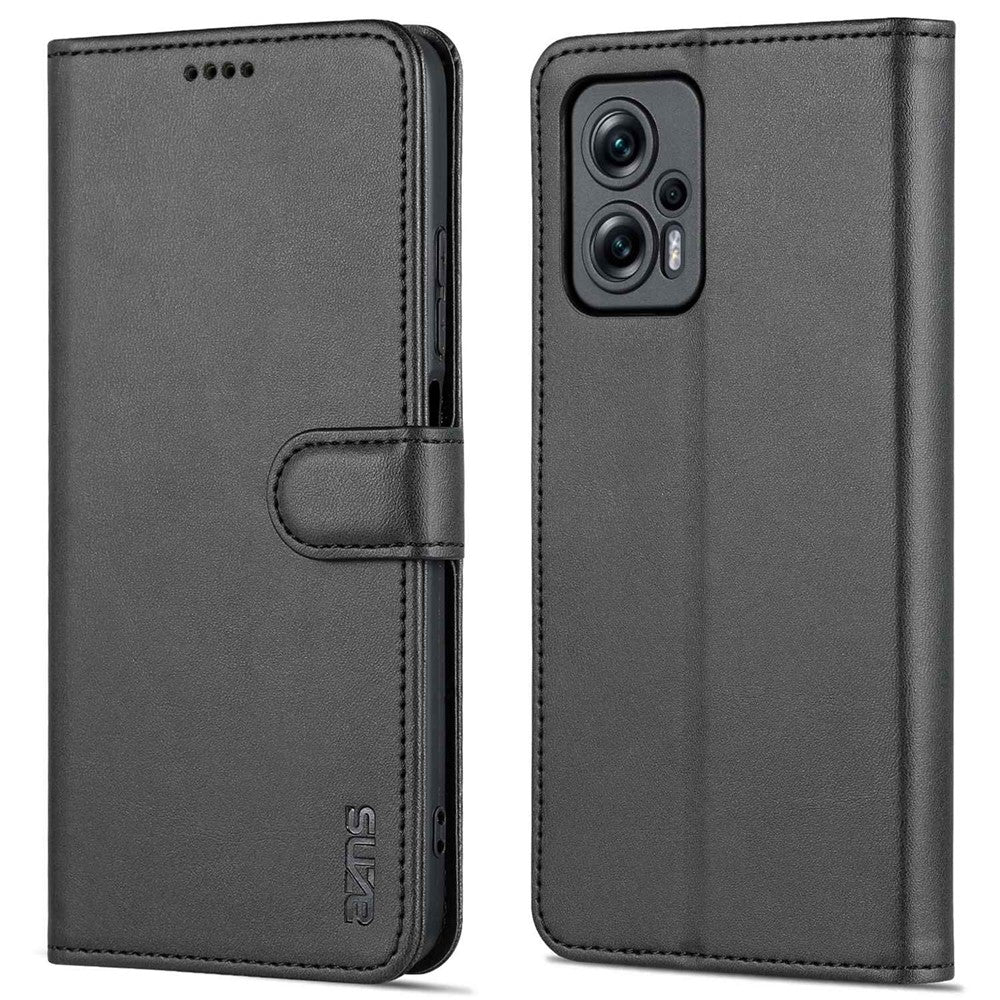 AZNS For Xiaomi Redmi Note 11T Pro 5G / Note 11T Pro+ 5G / Poco X4 GT 5G / Redmi K50i 5G PU Leather Wallet Case Foldable Stand Folio Flip Protective Phone Cover