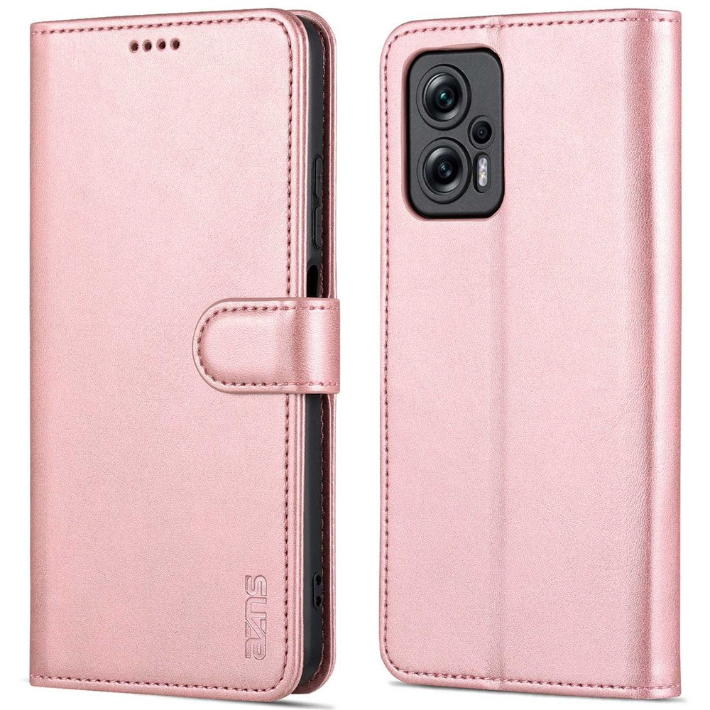 AZNS For Xiaomi Redmi Note 11T Pro 5G / Note 11T Pro+ 5G / Poco X4 GT 5G / Redmi K50i 5G PU Leather Wallet Case Foldable Stand Folio Flip Protective Phone Cover