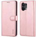 AZNS Flip Wallet Case for Oppo Reno8 5G (Global Version) / Oppo Reno8 5G, PU Leather Scratch Resistant Viewing Stand Shockproof Protective Phone Cover