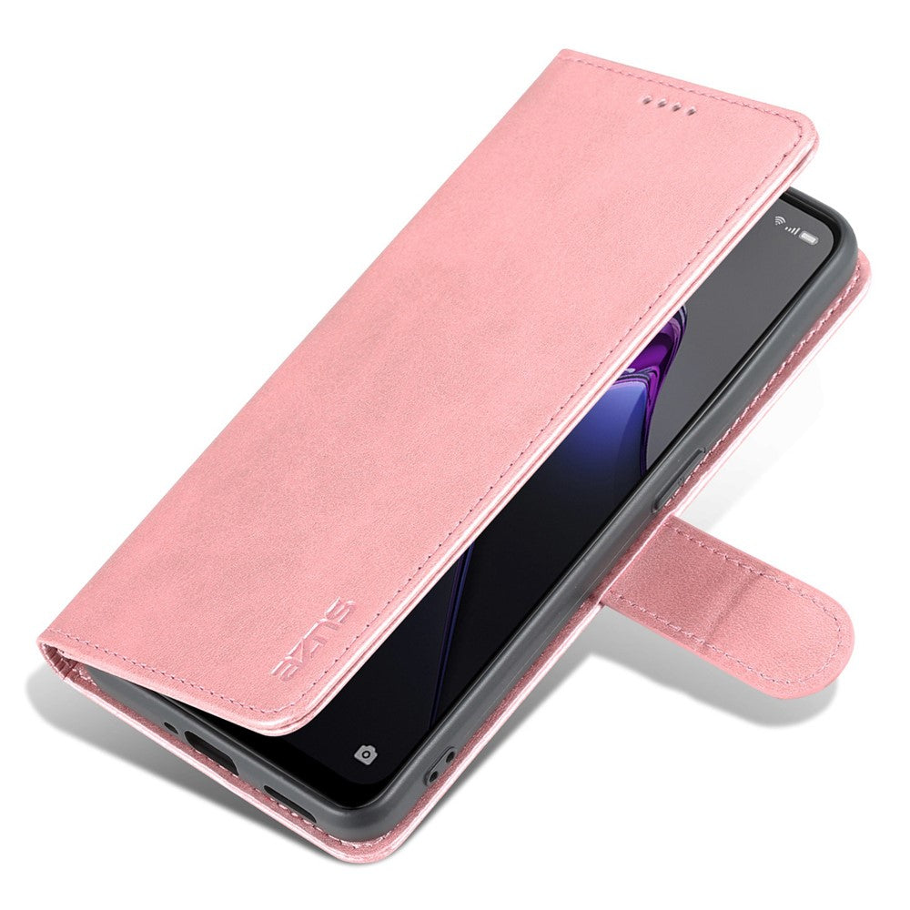 AZNS Flip Wallet Case for Oppo Reno8 5G (Global Version) / Oppo Reno8 5G, PU Leather Scratch Resistant Viewing Stand Shockproof Protective Phone Cover