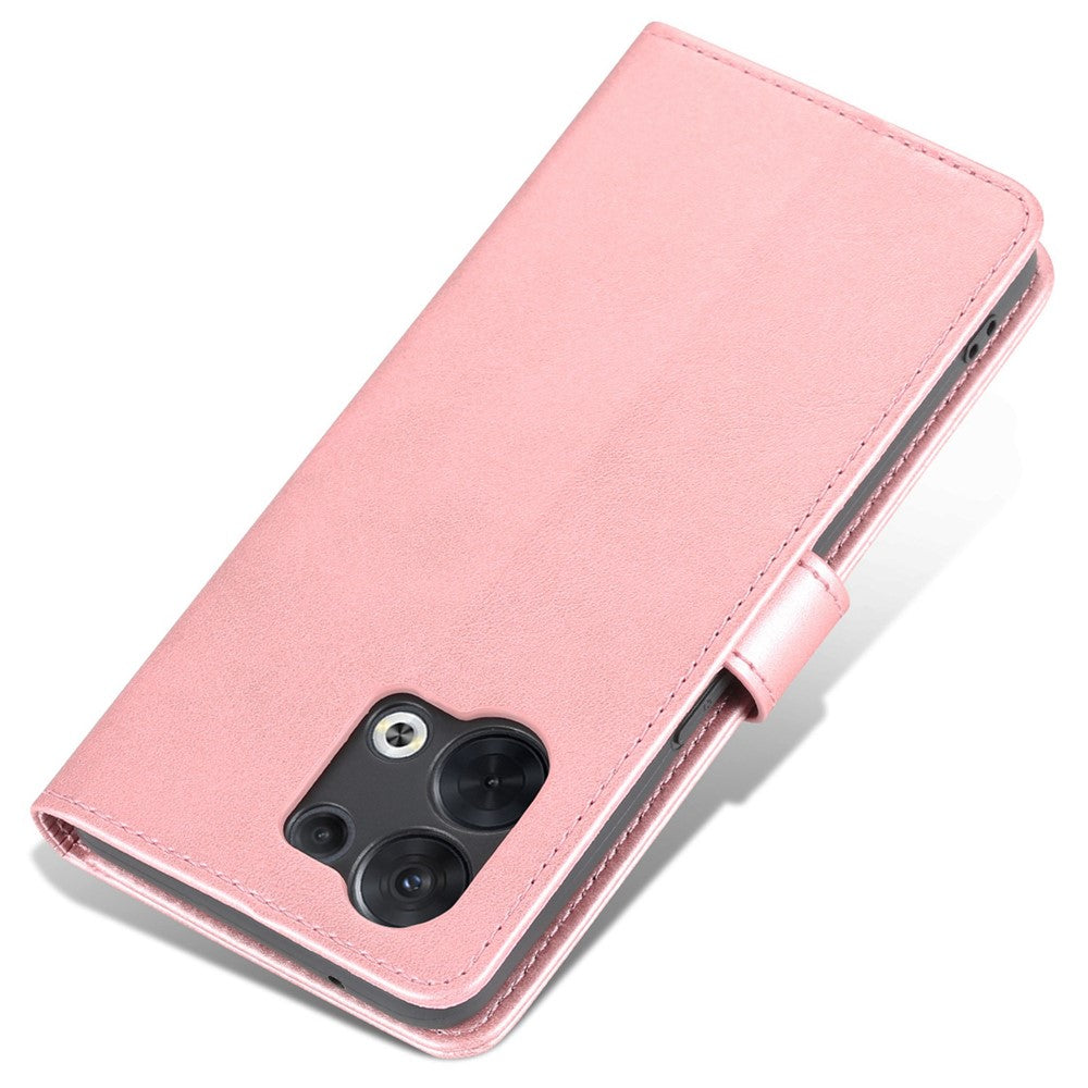 AZNS Flip Wallet Case for Oppo Reno8 5G (Global Version) / Oppo Reno8 5G, PU Leather Scratch Resistant Viewing Stand Shockproof Protective Phone Cover