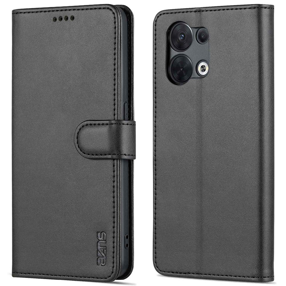 AZNS Flip Wallet Case for Oppo Reno8 5G (Global Version) / Oppo Reno8 5G, PU Leather Scratch Resistant Viewing Stand Shockproof Protective Phone Cover