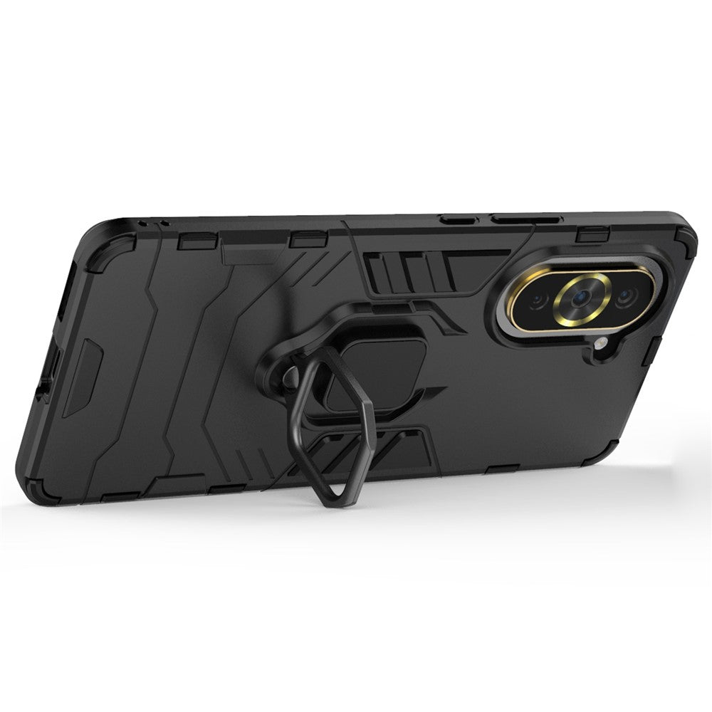 For Huawei nova 10 Pro 4G Ring Holder Kickstand Phone Case Well-protected PC + TPU Protective Cover