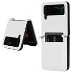 For Samsung Galaxy Z Flip4 5G Shockproof Phone Case Diamond Texture PU Leather + TPU Cover with Stand