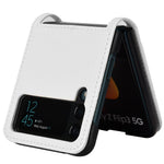 For Samsung Galaxy Z Flip4 5G Shockproof Phone Case Diamond Texture PU Leather + TPU Cover with Stand