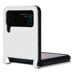 For Samsung Galaxy Z Flip4 5G Shockproof Phone Case Diamond Texture PU Leather + TPU Cover with Stand