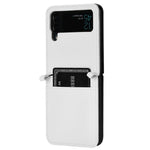 For Samsung Galaxy Z Flip4 5G Shockproof Phone Case Diamond Texture PU Leather + TPU Cover with Stand