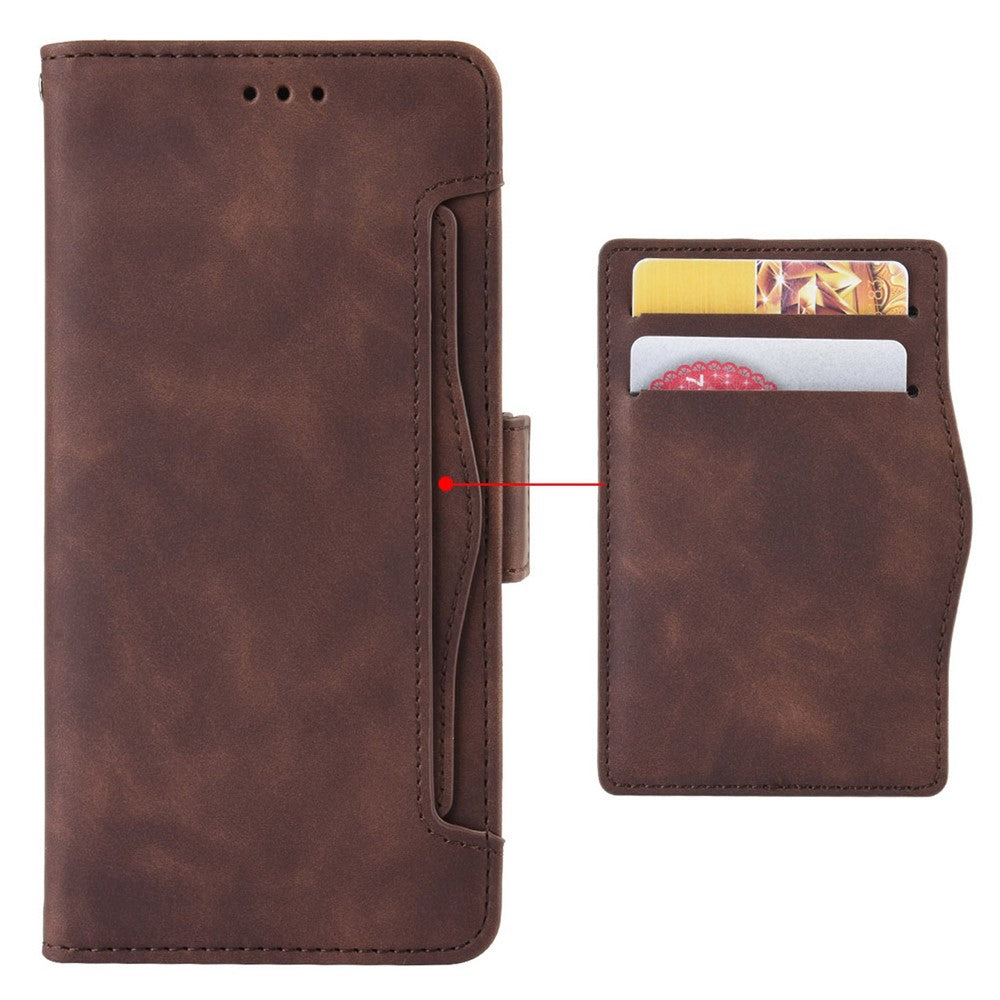 Multiple Card Slots Phone Case for Samsung Galaxy Z Fold4 5G, PU Leather Folio Flip Cover with Wallet / Stand