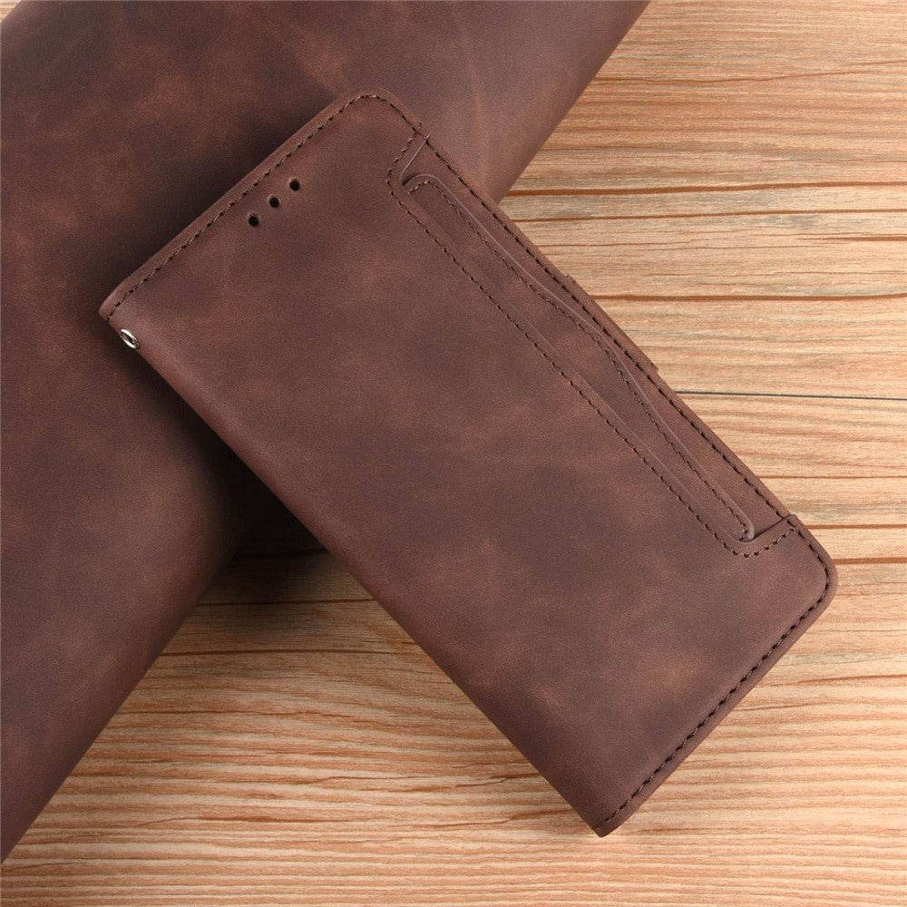 Multiple Card Slots Phone Case for Samsung Galaxy Z Fold4 5G, PU Leather Folio Flip Cover with Wallet / Stand