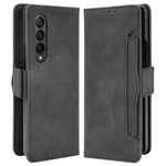 Multiple Card Slots Phone Case for Samsung Galaxy Z Fold4 5G, PU Leather Folio Flip Cover with Wallet / Stand
