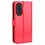 For Huawei nova 10 Pro 4G Cell Phone Wallet Case Crazy Horse Texture PU Leather Stand Cover Protective Shell