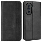 Retro PU Leather Anti-dust Wallet Case for Huawei nova 10 Pro 4G, Magnetic Stand Function Flip Auto Closing Phone Cover