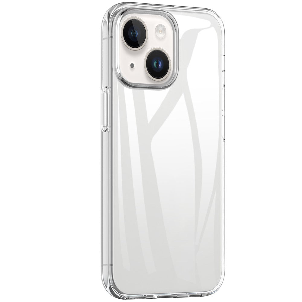 Anti-fingeraftryk cover til iPhone 14 Plus 6.7 tommer, Krystalklart Blødt TPU Stødsikkert Beskyttende Cover