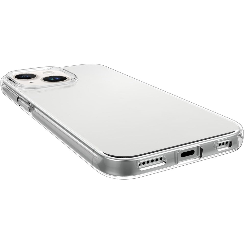 Anti-fingeraftryk cover til iPhone 14 Plus 6.7 tommer, Krystalklart Blødt TPU Stødsikkert Beskyttende Cover