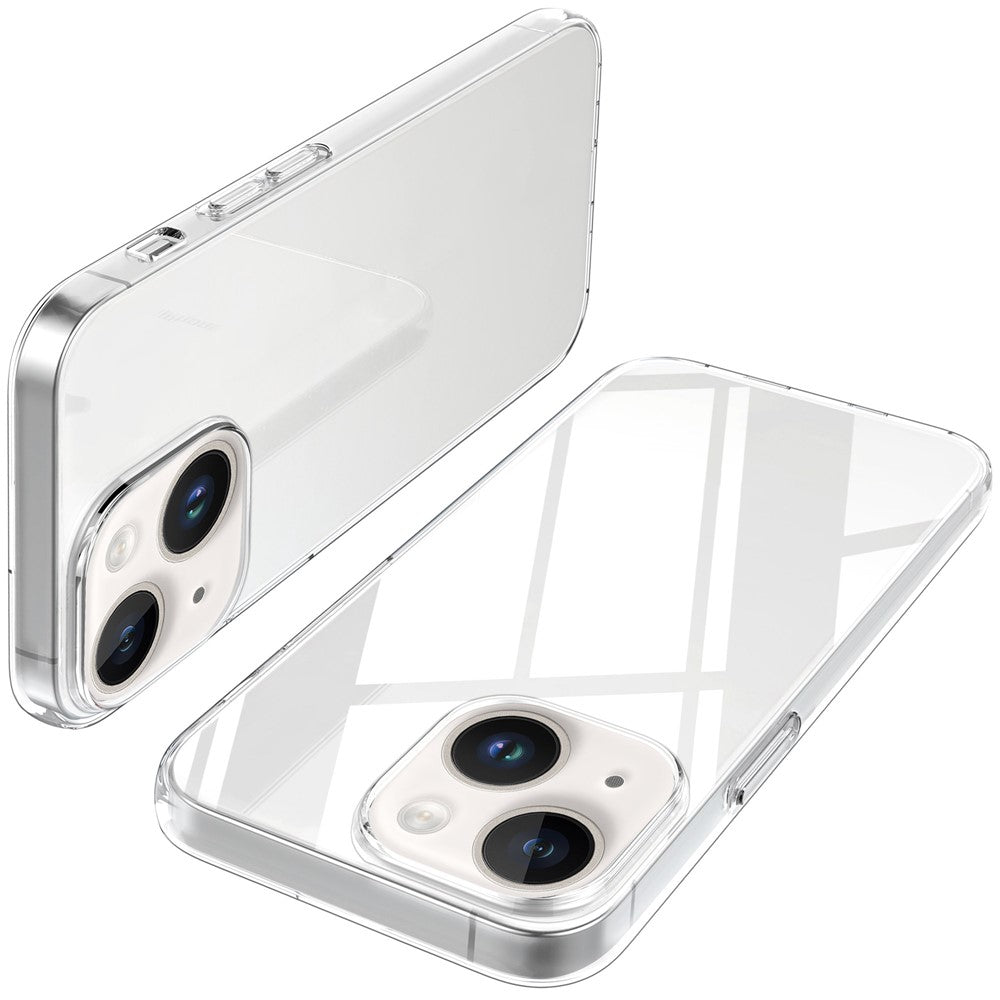 Anti-fingeraftryk cover til iPhone 14 Plus 6.7 tommer, Krystalklart Blødt TPU Stødsikkert Beskyttende Cover