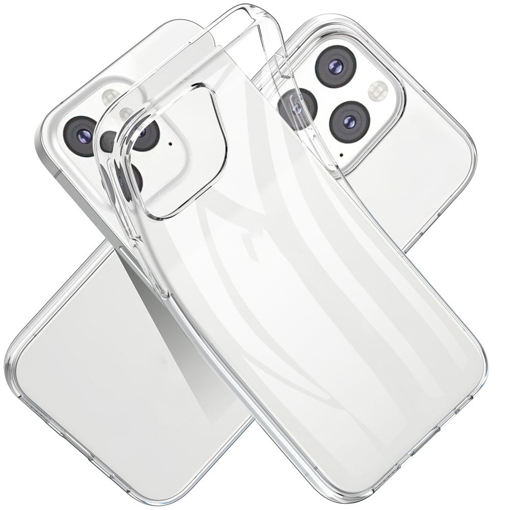 Anti-fingeraftryk cover til iPhone 14 Plus 6.7 tommer, Krystalklart Blødt TPU Stødsikkert Beskyttende Cover