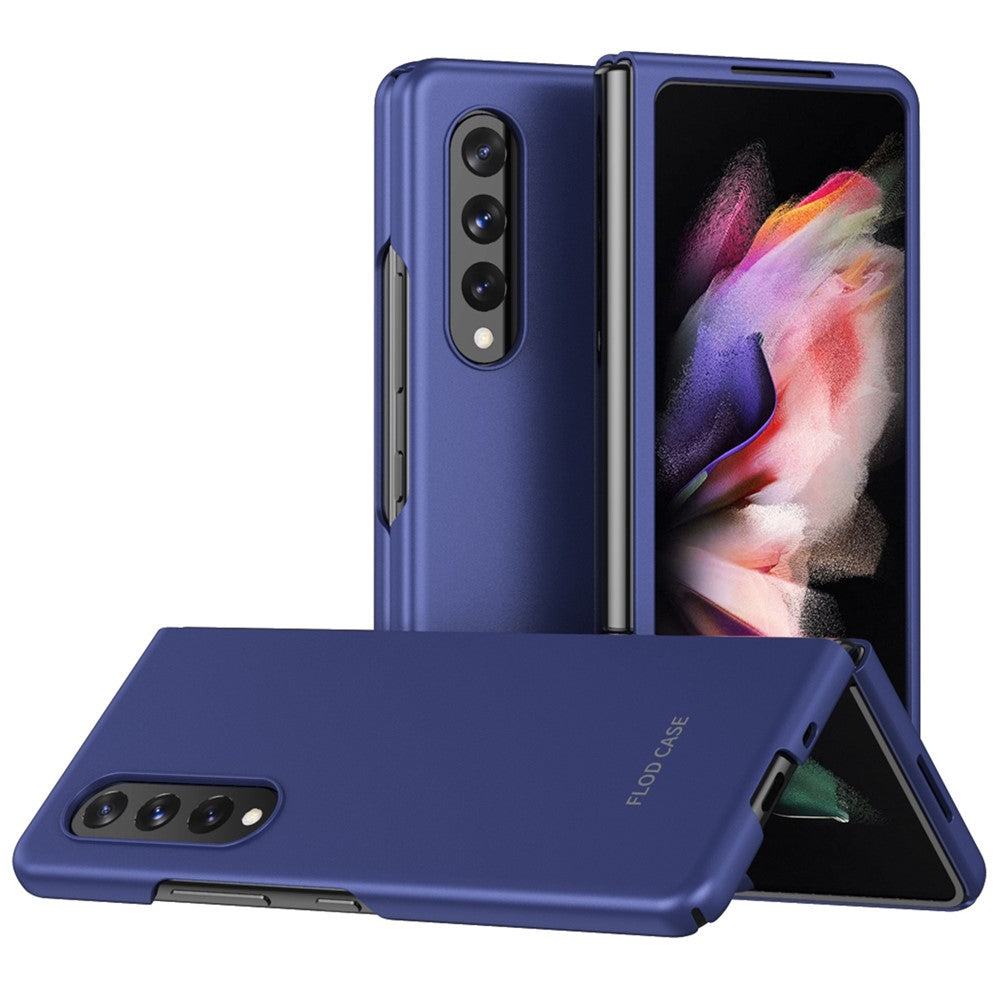 For Samsung Galaxy Z Fold4 5G Skin Touch Phone Case with Folding Design Hard PC Protective Cover