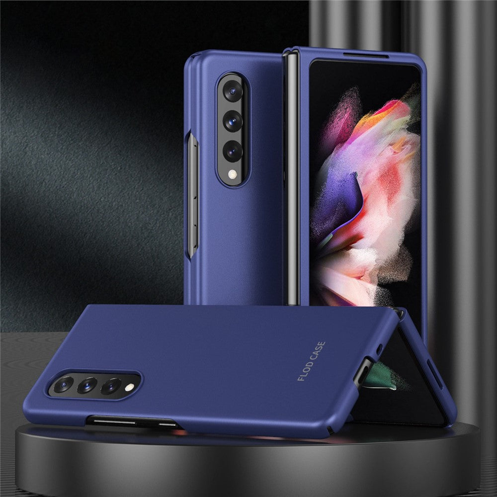 For Samsung Galaxy Z Fold4 5G Skin Touch Phone Case with Folding Design Hard PC Protective Cover