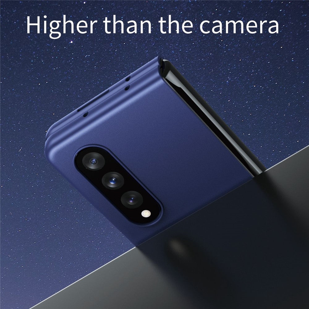 For Samsung Galaxy Z Fold4 5G Skin Touch Phone Case with Folding Design Hard PC Protective Cover