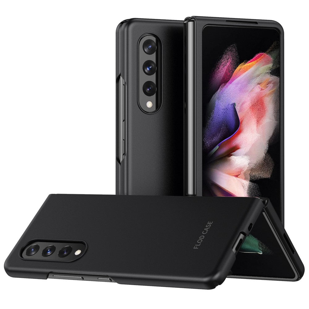 For Samsung Galaxy Z Fold4 5G Skin Touch Phone Case with Folding Design Hard PC Protective Cover