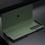 For Samsung Galaxy Z Fold4 5G Aramid Fiber Texture PU Leather Stand Case Magnetic Auto-Closure Folio Flip Phone Cover