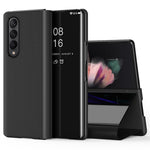 Til Samsung Galaxy Z Fold4 5G Flip Lædercover med Stativ Fuld Kropsbeskyttende Telefonetui