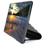 Til Samsung Galaxy Z Fold4 5G Flip Lædercover med Stativ Fuld Kropsbeskyttende Telefonetui