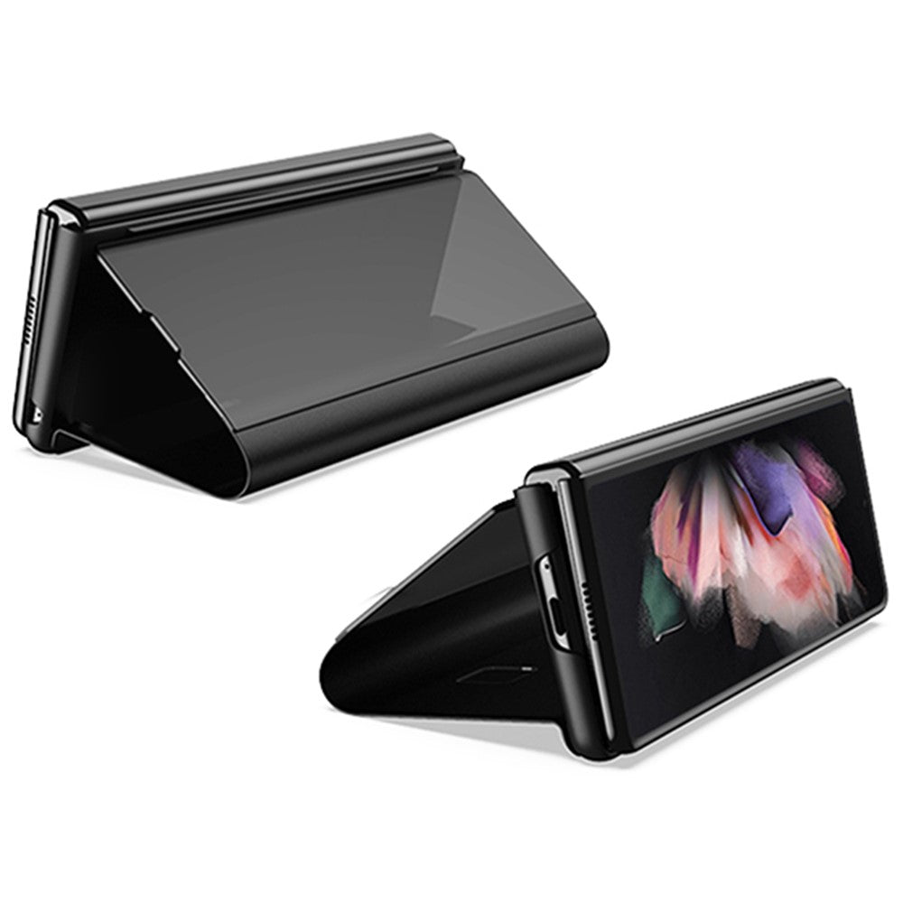 Til Samsung Galaxy Z Fold4 5G Flip Lædercover med Stativ Fuld Kropsbeskyttende Telefonetui