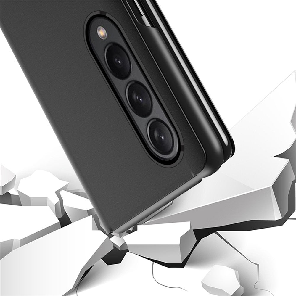 Til Samsung Galaxy Z Fold4 5G Flip Lædercover med Stativ Fuld Kropsbeskyttende Telefonetui