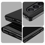 Til Samsung Galaxy Z Fold4 5G Flip Lædercover med Stativ Fuld Kropsbeskyttende Telefonetui