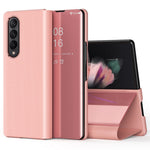Til Samsung Galaxy Z Fold4 5G Flip Lædercover med Stativ Fuld Kropsbeskyttende Telefonetui