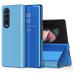 Til Samsung Galaxy Z Fold4 5G Flip Lædercover med Stativ Fuld Kropsbeskyttende Telefonetui