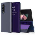 Til Samsung Galaxy Z Fold4 5G Flip Lædercover med Stativ Fuld Kropsbeskyttende Telefonetui