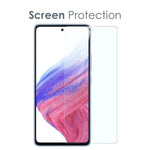 NORTHJO til Samsung Galaxy A53 5G Superklart TPU telefoncover med skærmbeskytter i hærdet glas