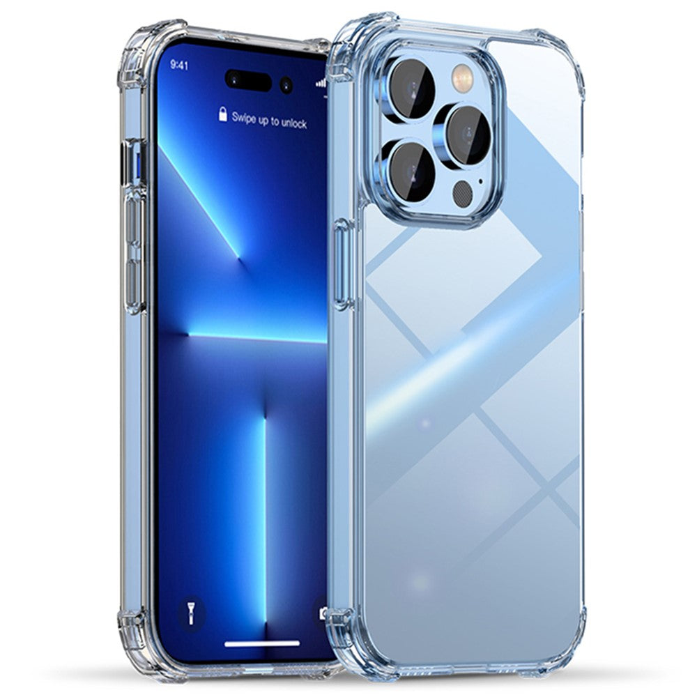 IPAKY For iPhone 14 Pro Max 6.7 inch Ultra Slim Drop-proof Phone Case Anti-scratch Hard PC TPU Frame Back Cover