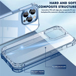 IPAKY For iPhone 14 Pro Max 6.7 inch Ultra Slim Drop-proof Phone Case Anti-scratch Hard PC TPU Frame Back Cover